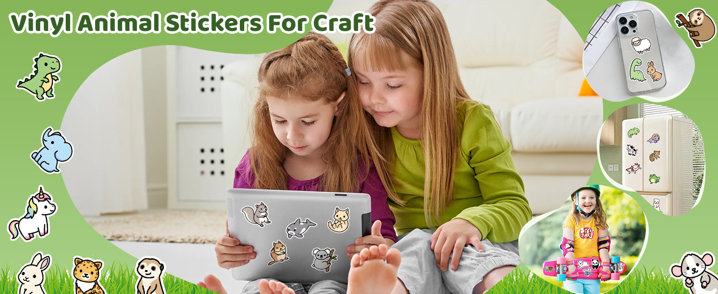 vinyl animal stickers for water bottle scrapbook laptop journal helmet luggage skateboard computer