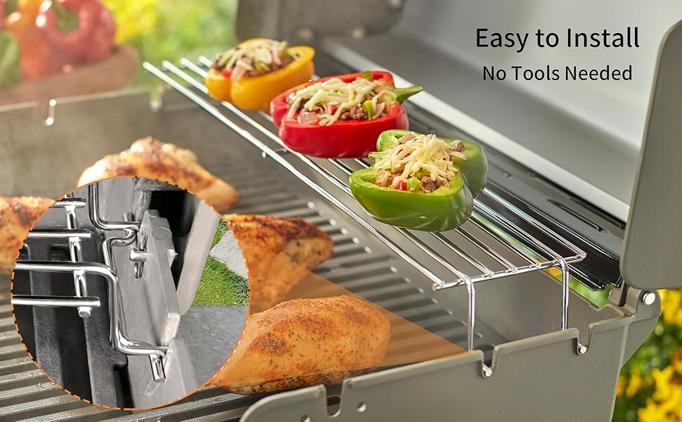 Beurbcikue 67027 Raised Warming Rack for er Spirit II