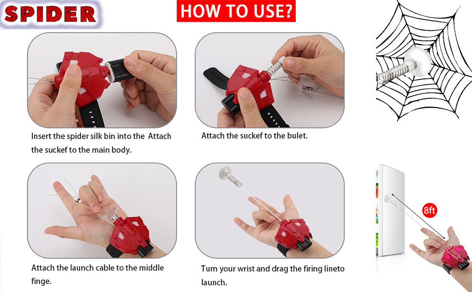 web shooters spider toys for 11-12 year old boys spider toys for boys 8-10 spider toys for boys 9-12