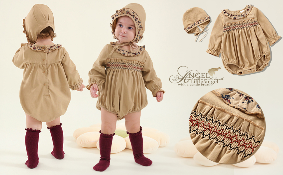 Amazon.com: KOGWER Smocked Baby Girl Clothes 3-6 Month
