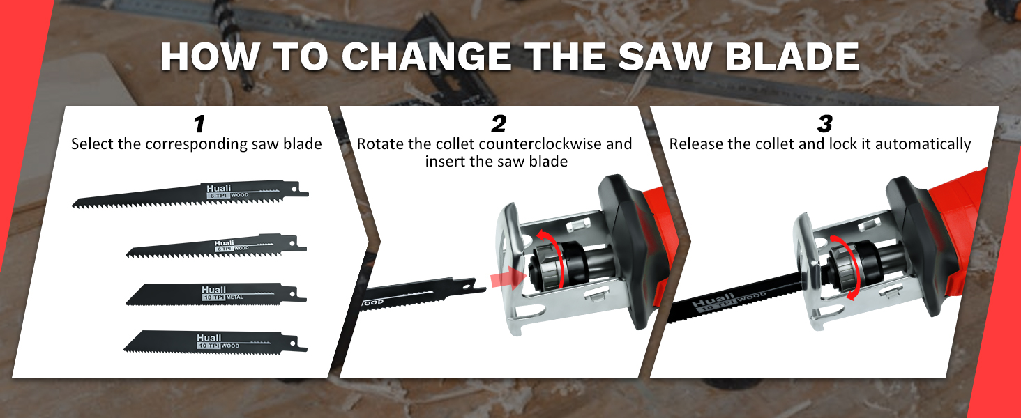 Cordless Reciprocating Saw for Milwaukee M18B Battery, Brushless