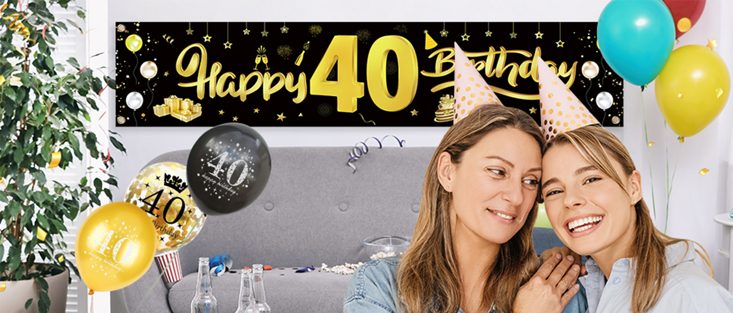 40 Geburtstag Männer Frauen Deko