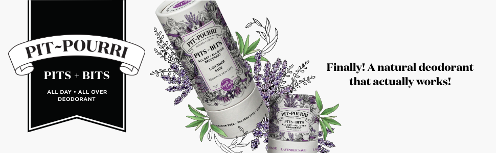 Pit Pourri Pits + Bits All Day All Over Natural Deodorant