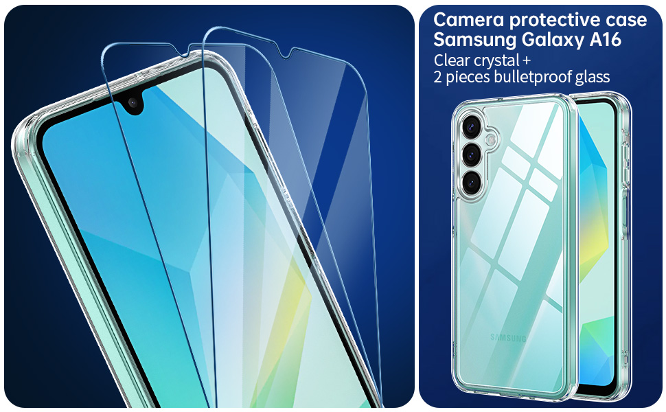 Qasyfanc Camera Cover Case Compatible with Samsung Galaxy A16 