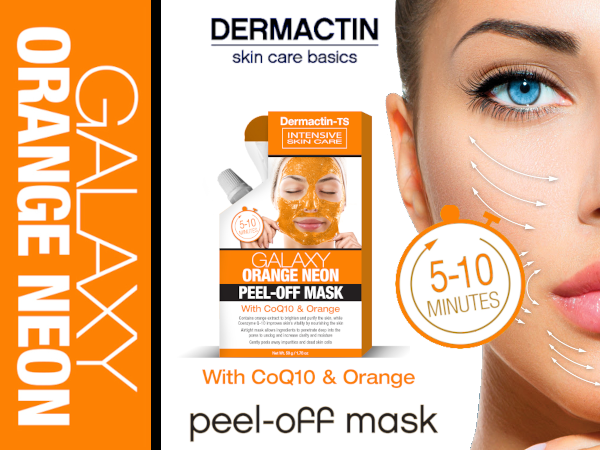 Amazon.com : Dermactin Galaxy Orange Neon Peel Off Facial