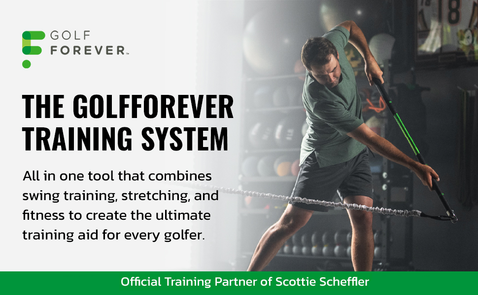 GolfForever Swing Trainer Aid & Kit Proven by Golfer Scottie Scheffler