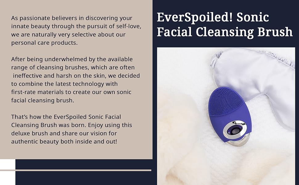 EverSpoiled! sonic facial cleansing brush