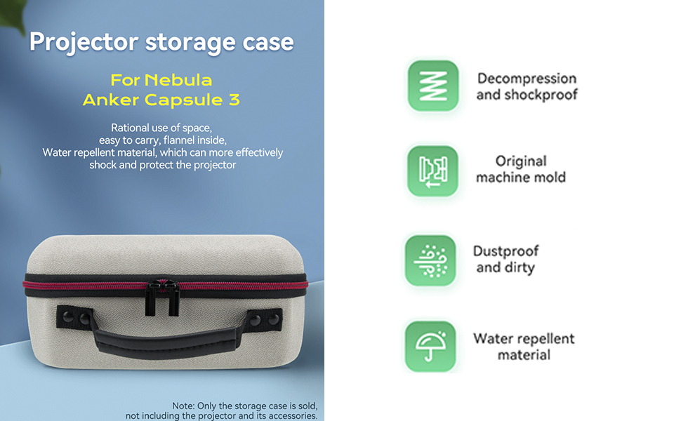 Anker　Nebula　Capsule　3 箱有り　専用ケースセット Nebula Capsule 3 Laser 公式トラベルケース | プロジェクター