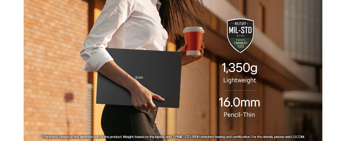 LG gram 2024 17Z90S 17 inch Ultra-Lightweight Laptop, Intel Core Ultra 7 Processor up to 4.8GHz, 32GB RAM, 1TB SSD, Windows 11 Home, Intel EVO Certified (Obsidian Black) 18 LG gram-light-slim-portability.