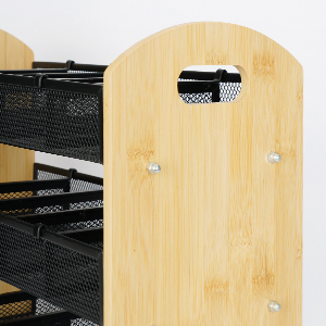 bamboo tea organizer