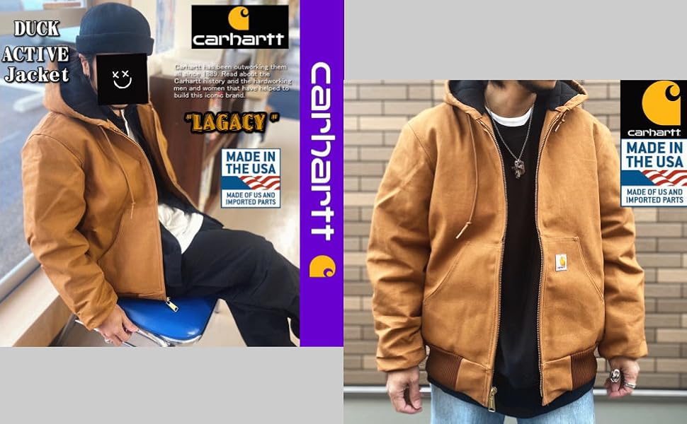 Carharttアクティブジャケット　made in usa 中古・古着通販】CarHartt (カーハート) アクティブジャケット