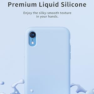 iPhone XR liquid silicone texture