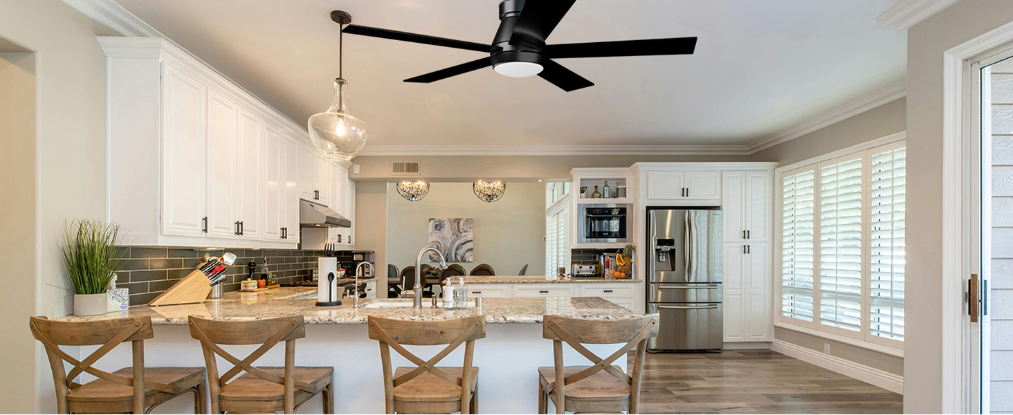 white ceiling fan with light 