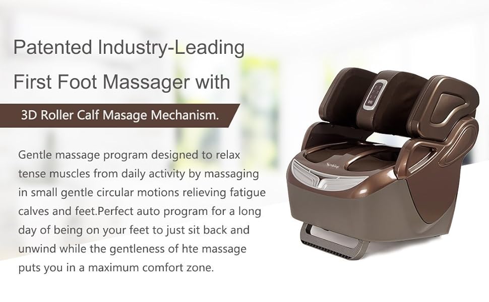 Apollon 868/416 For legs, legs, thigh and knee massage, 360 ° full rap airbags, 3 levels of separate massage combinations with corded electric (brown) with 3 levels of 3 levels of 3 levels for pain relief heating therapy. 868/416