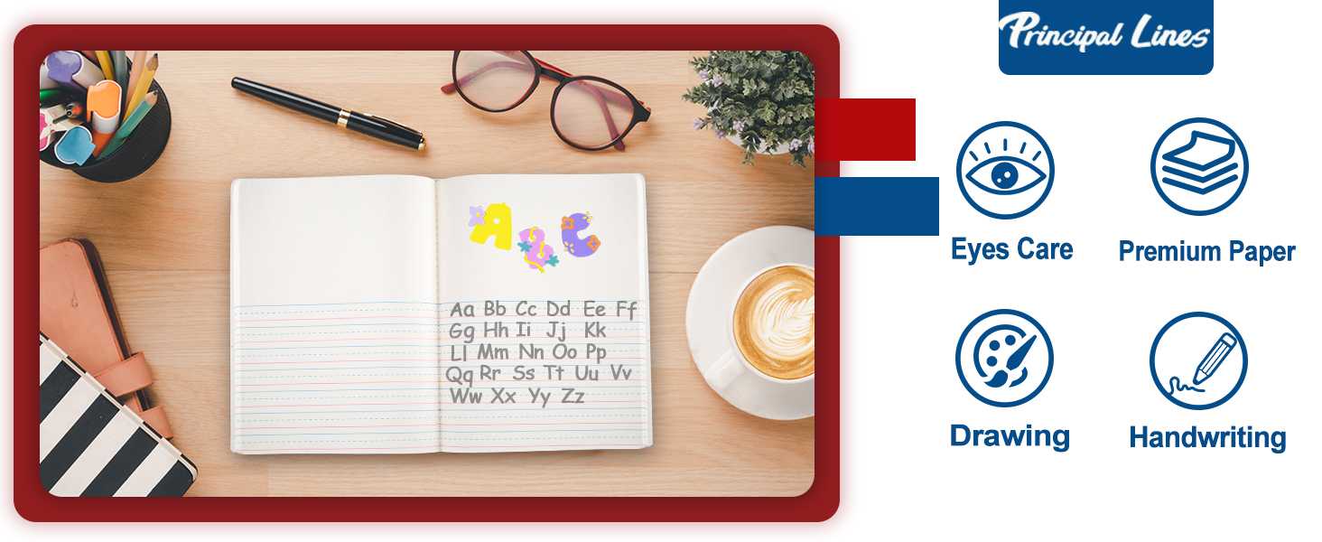 Principal Lines 12 Pack Primary Composition Notebook Half