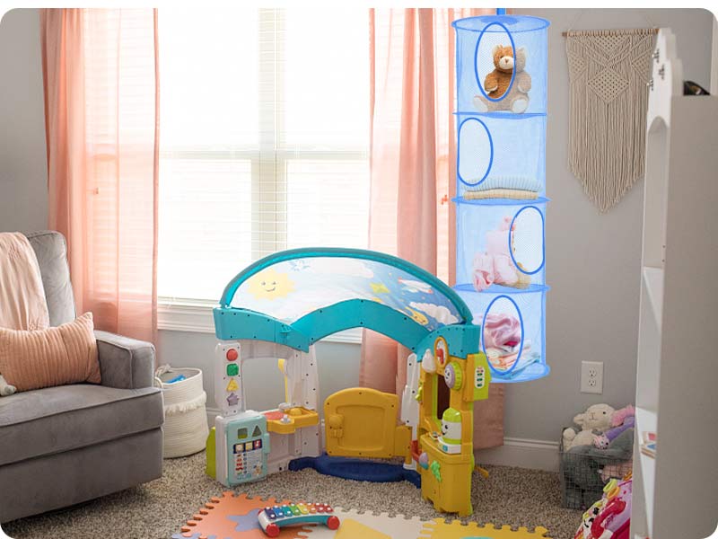 LIVEHITOP Hanging Toy Storage 4 Tier, 3 PCS Foldable Save Space Teddy