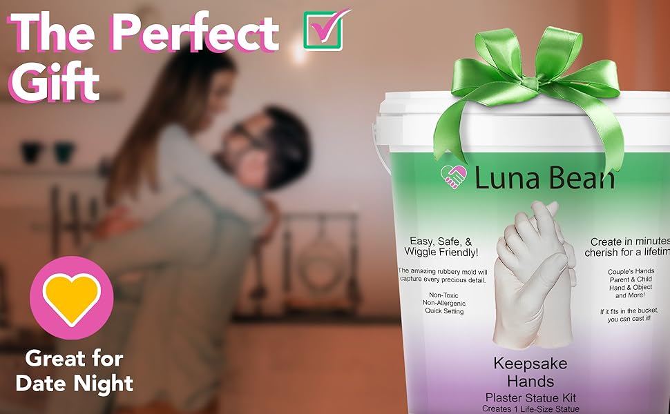 Fun and engaging craft kits for couples, allowing partners to bond while creating beautiful hand molds together