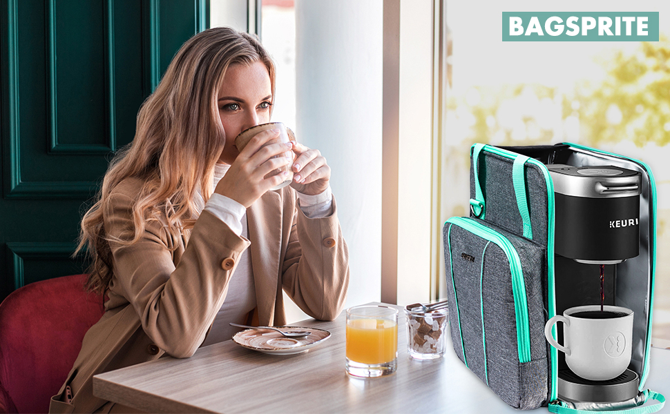 BAGSPRITE Coffee Maker Travel Bag For Keurig KSlim, Keurig