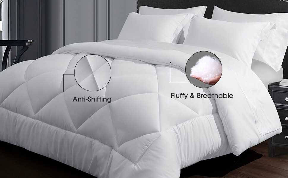 PHF Ultra Soft Comforter Sets Queen7 Pieces Bed in A Bag