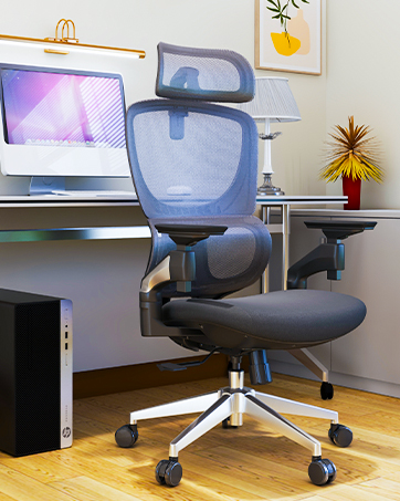 LarkLeaves Ergonomic Chair with 4D Armrests