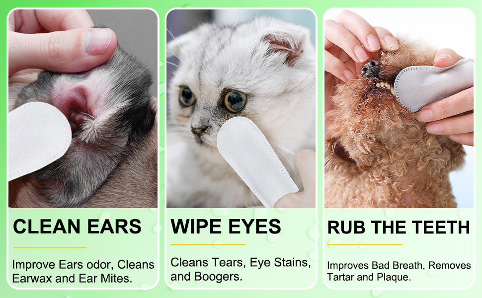 Dental Care Finger Wipes for Dogs