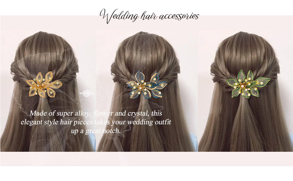 Flower Wedding Hair Pieces