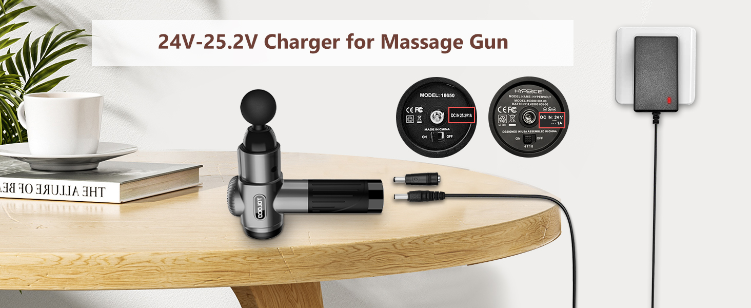 charger for massage gun