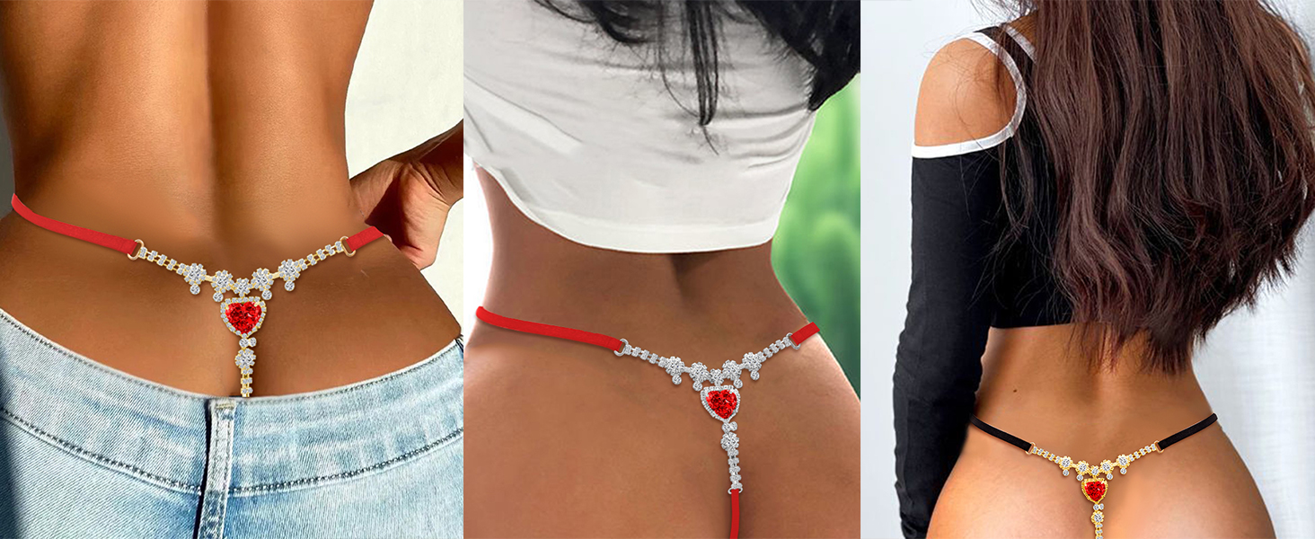 crystone panties body jewerly