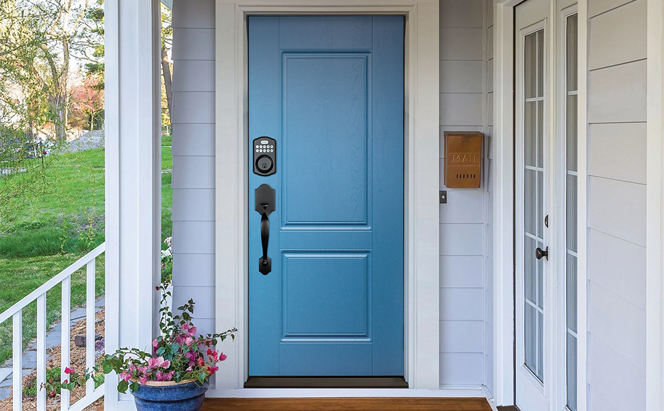 Revolo Electronic Keypad Deadbolt, Keyless Entry Door Lock, Keyed Entry