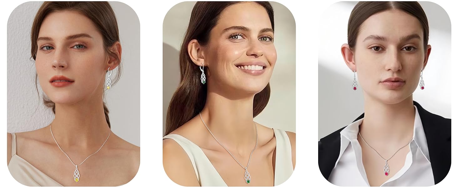 Irish Pendant Birthstone Jewelry for Women