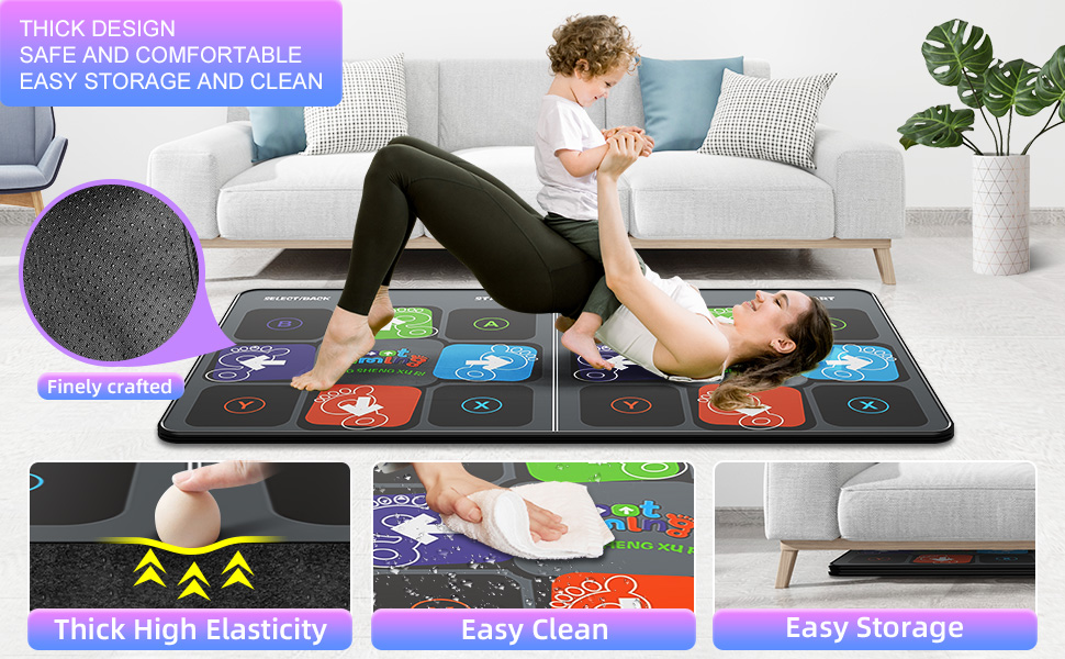 dance mat, physically active basement games