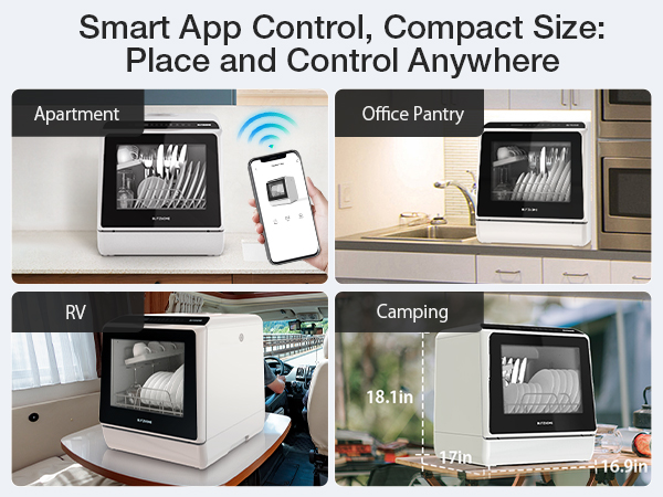 Smart App Control, Compact Size: Place and Control Anywhere