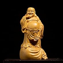 布袋様　置物 Amazon.co.jp: 開運七福神 布袋 様 布袋様の置物 高級天然ツゲ
