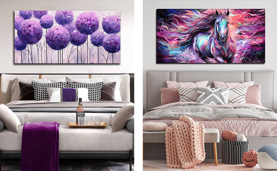 GUGIKA Abstract Wall Art for Living Room, Colorful Canvas