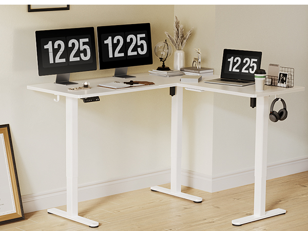 Amazon.com: Claiks L Shaped Standing Desk Adjustable Height