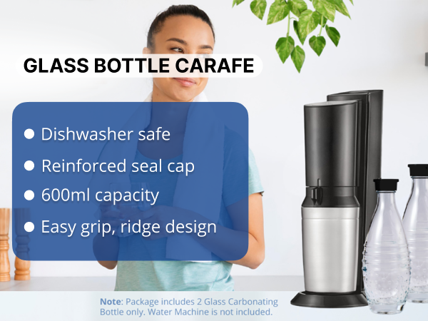 Glass bottle carafe