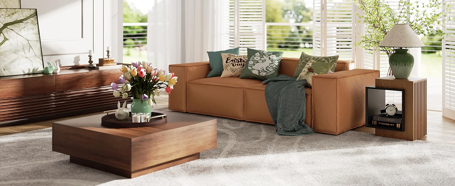 Square living room table