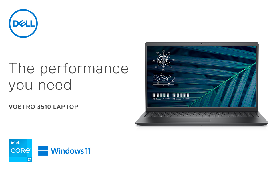 Dell Vostro 3510 Laptop, Intel Core i3-1115G4, 8GB 1TB +