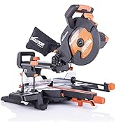 Evolution Power Tools R255SMS+ PLUS 10-Inch Sliding Miter Saw Plus Multi-Material Multi-Purpose C...