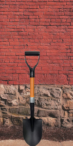 AshmanOnline Ashman Square Shovel (Medium) - (6 Pack), 27 Inches In Length With D-Cup Handle Square Shovel, Sturdy Build And Easy To Use, Material With Firm And Comfortable Durable Handle, Built To Last. Garden Tools 36 Mini Round Shovel