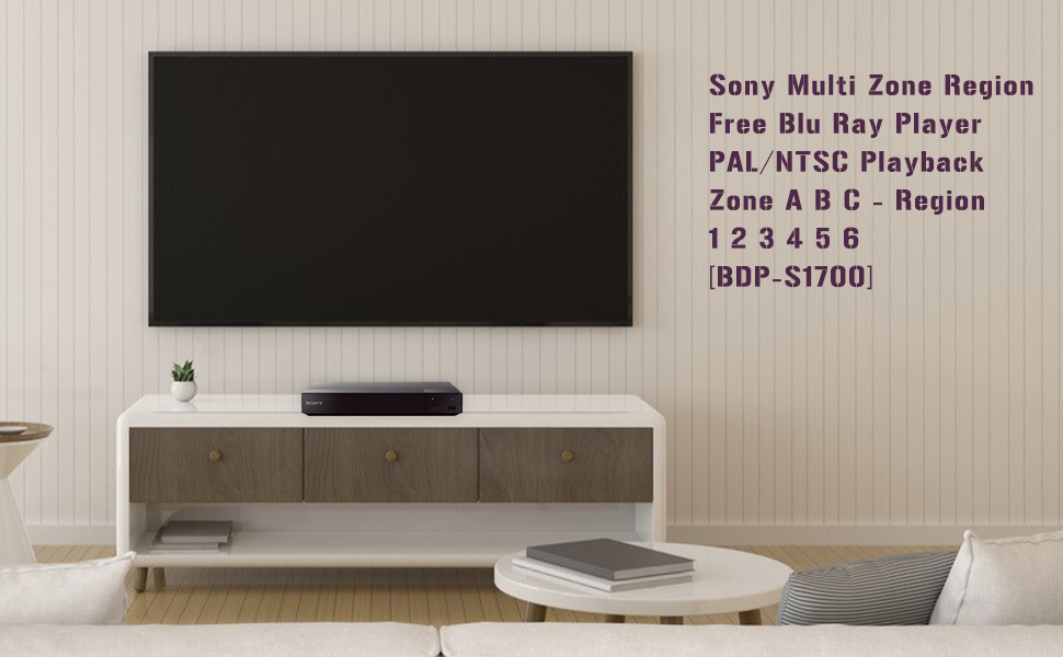 Sony Multi Zone Region Free Blu Ray Player - PAL/NTSC