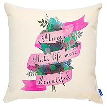 Vibrant colour personalised print on cushion cover