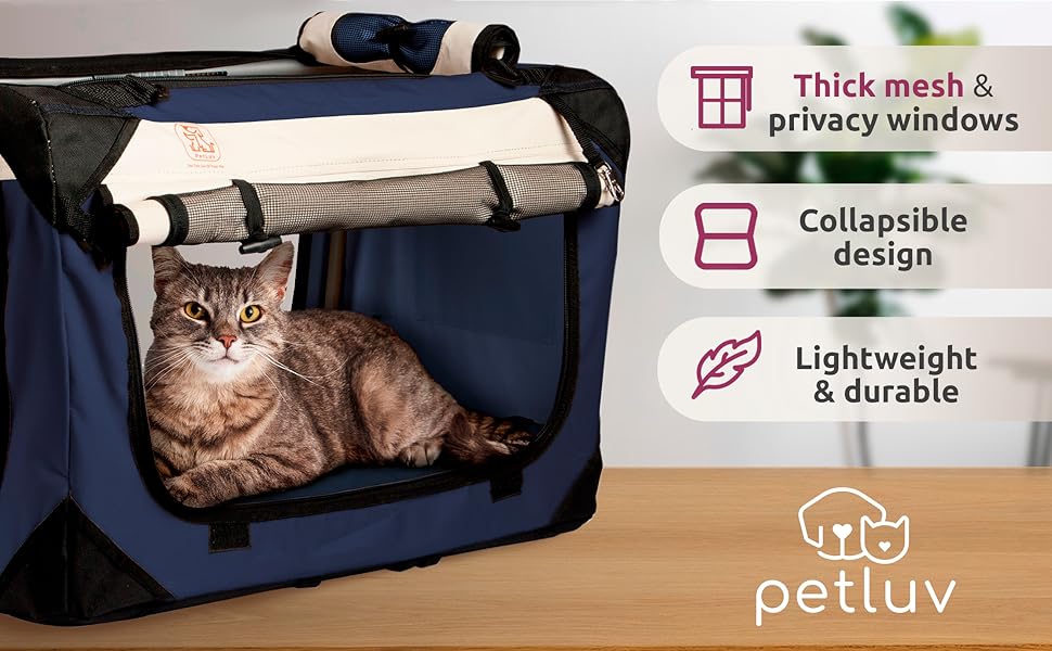 PetLuv Large Premium Cat Stroller. Fits Up to 2 Cats. Pet