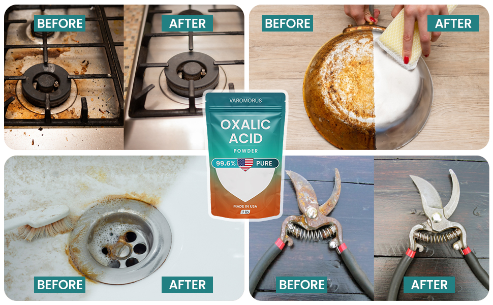 oxalic acid, rust remover for concrete, rust remover, deck stain remover, oxalic acid rust remover