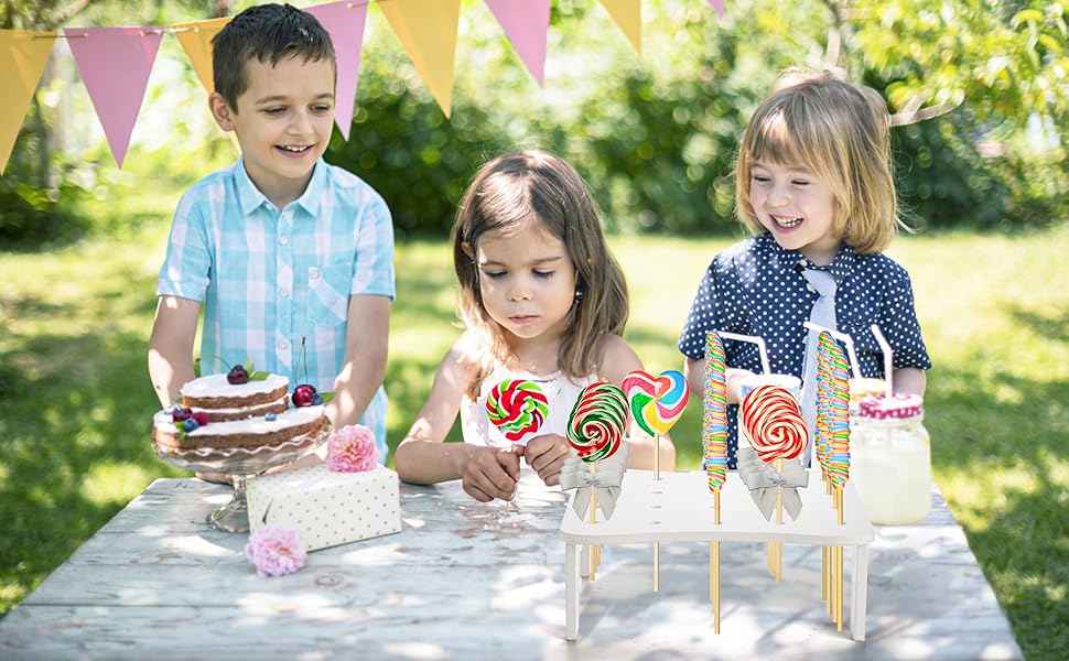 Jucoan 24 Pack Cake Push up Pop Containers with 20 Holes Cake Push Pop Stand