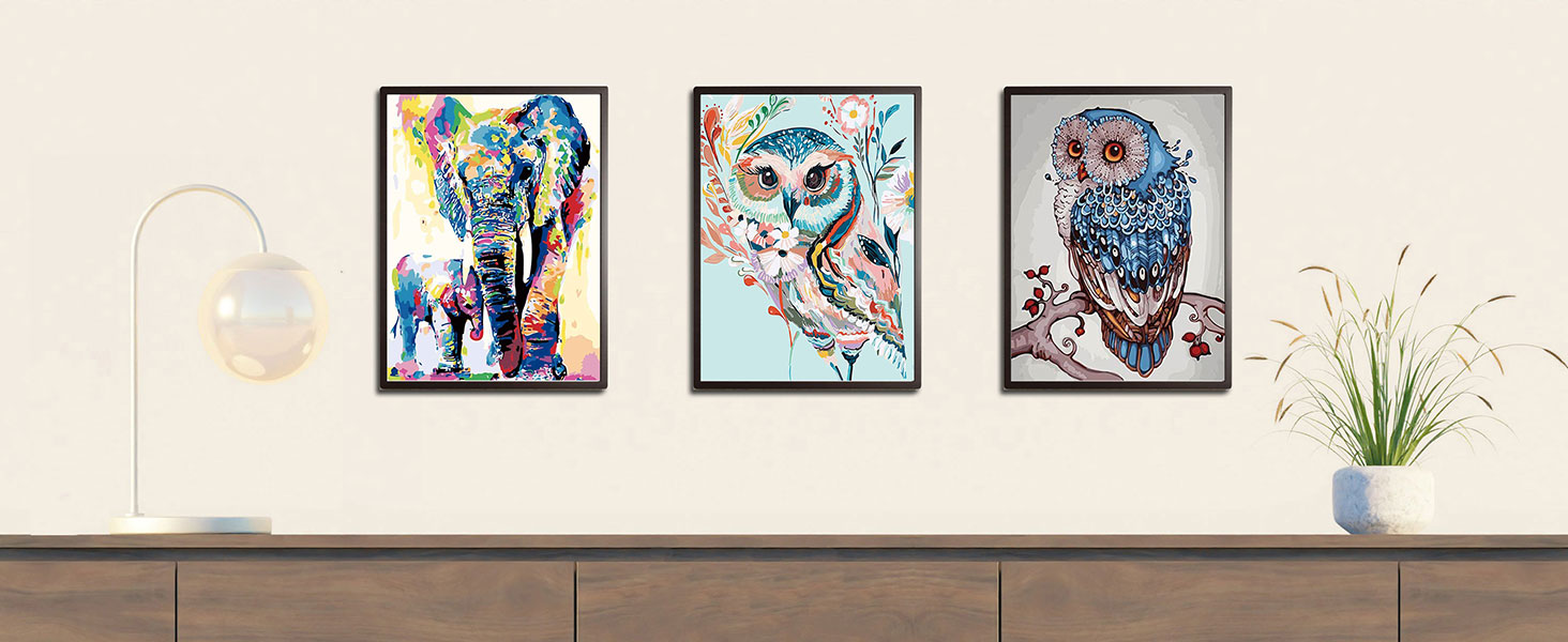 DoMyArt Acrylic Paint by Number Kit On Canvas for Adults