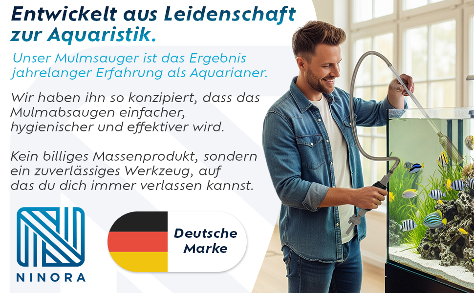 Text auf Deutsch über die Produktentwicklung, der einen professionellen Arbeitsplatz mit Computerbildschirmen und grafischen Elementen der deutschen Flagge zeigt.