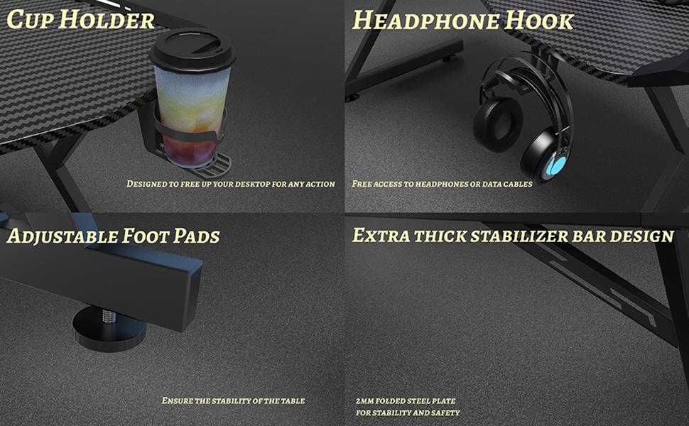 Cup Holder and Headphone Hook