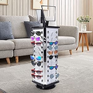 sunglasses organizer stand sunglass stand display rotating display stand commercial display case