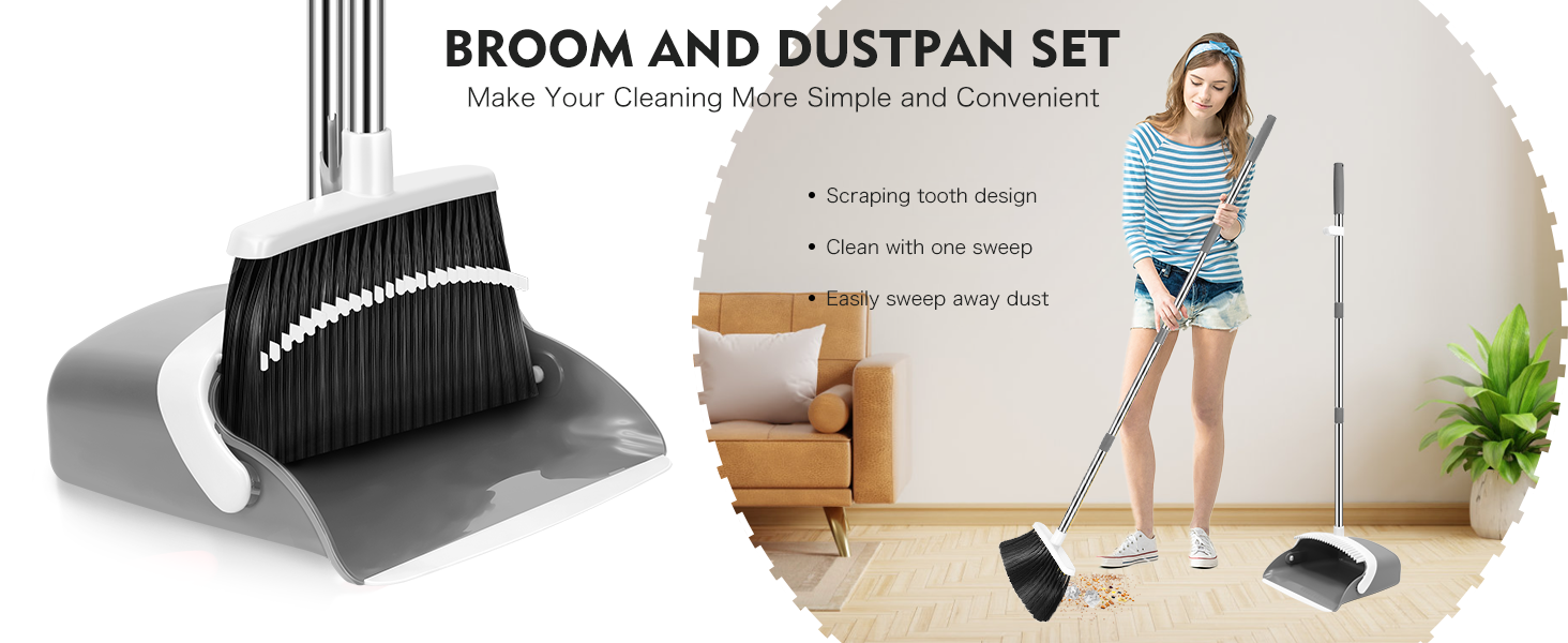 Broom and Dustpan Set